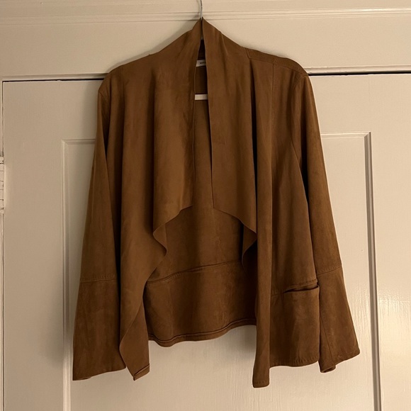 Max Studio Faux Suede Draped Jacket - Picture 5 of 5